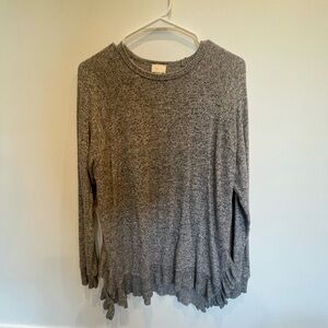 Anthropologie softest gray sweater, perfect for work with a pair of trousers!